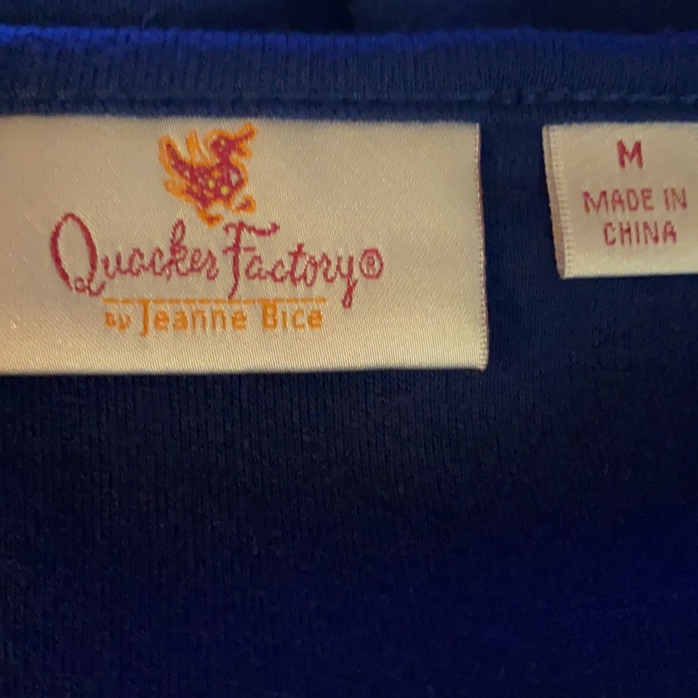 Quacker Factory Anchor Patriotic Top Sz Medium VGC - Picture 5 of 5